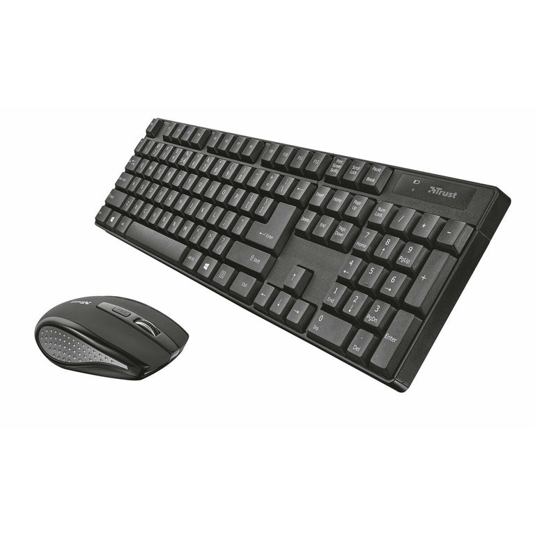 Trust Ximo 942416 Qwerty spanische kabellose Tastatur und Maus