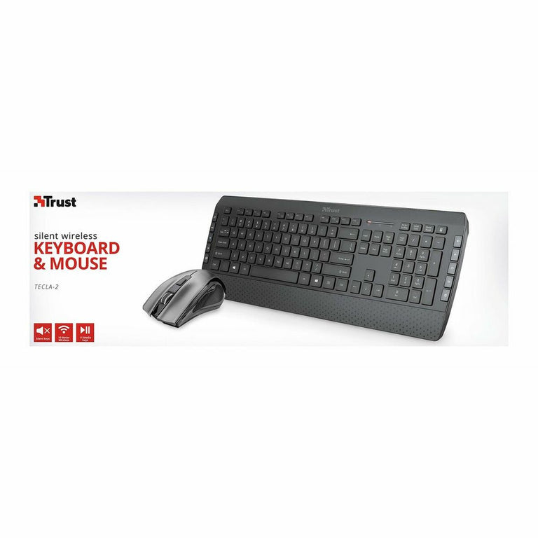 Teclado y Ratón Trust 23475                Negro Inalámbrico