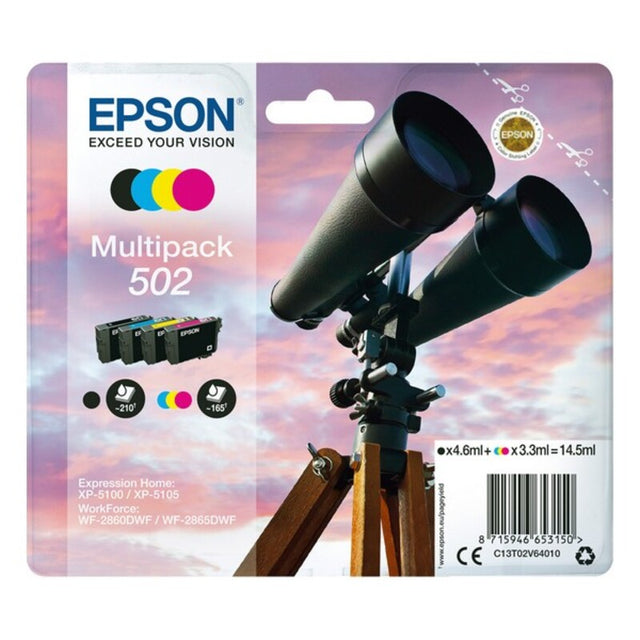 <transcy>Cartouche d'encre d'origine (pack de 4) Epson 502 Multipack 14,5 ml</transcy>