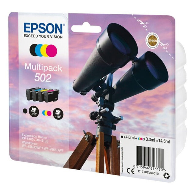 <transcy>Cartouche d'encre d'origine (pack de 4) Epson 502 Multipack 14,5 ml</transcy>