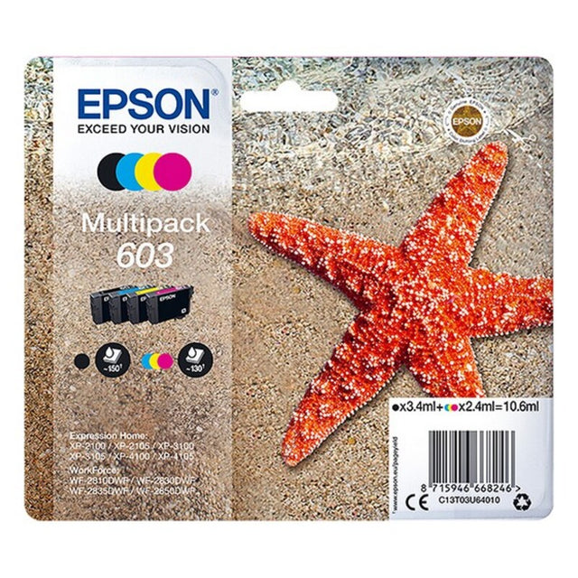 <transcy>Cartouche d'encre d'origine (pack de 4) Epson 603 Multipack</transcy>