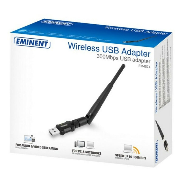 Punto de Acceso Eminent EM4574 2.4 GHz 300 Mbps Negro