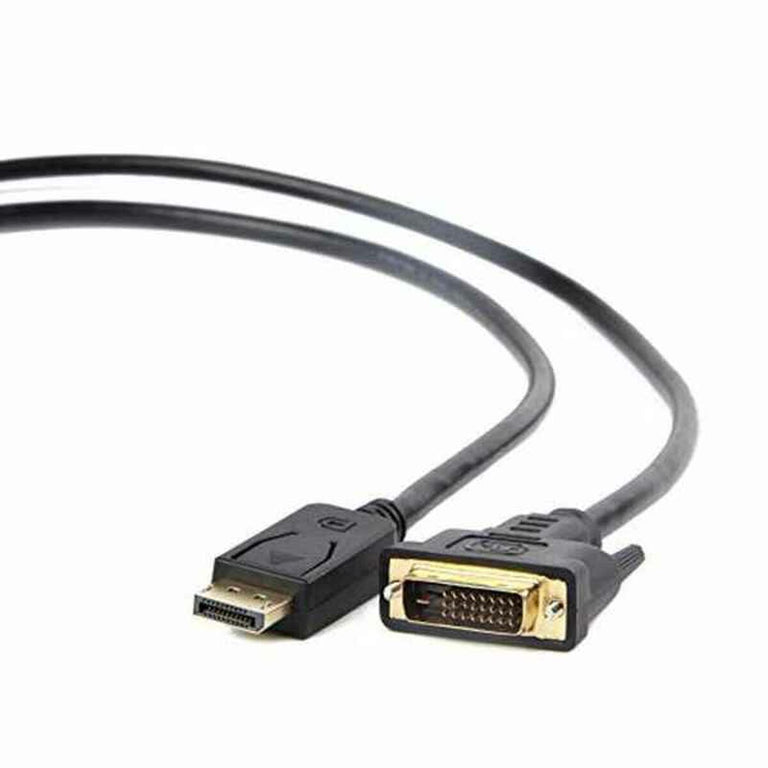 Adaptador DisplayPort a DVI GEMBIRD CC-DPM-DVIM-6 1080 px 1,8 m Negro