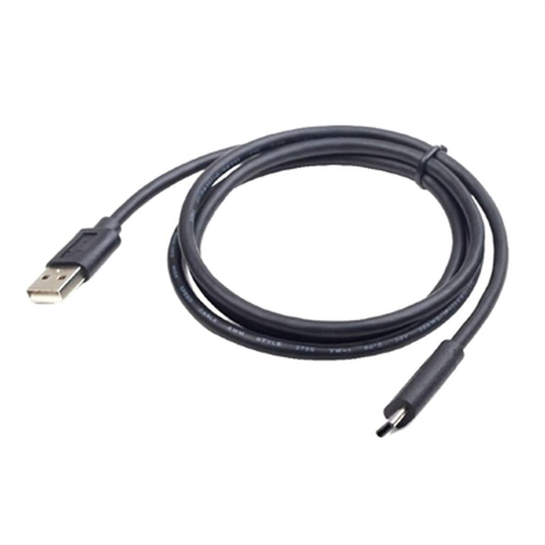 USB A 2.0 auf USB C Kabel GEMBIRD CCP-USB2-AMCM-1M 480 Mbit/s Schwarz