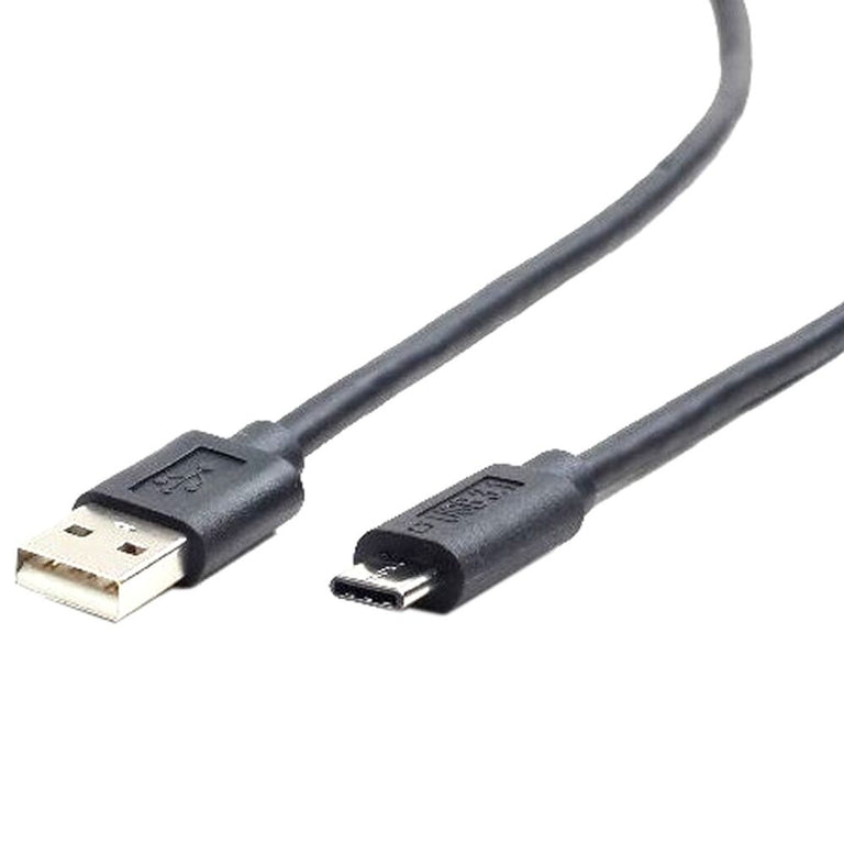 USB A 2.0 auf USB C Kabel GEMBIRD CCP-USB2-AMCM-1M 480 Mbit/s Schwarz