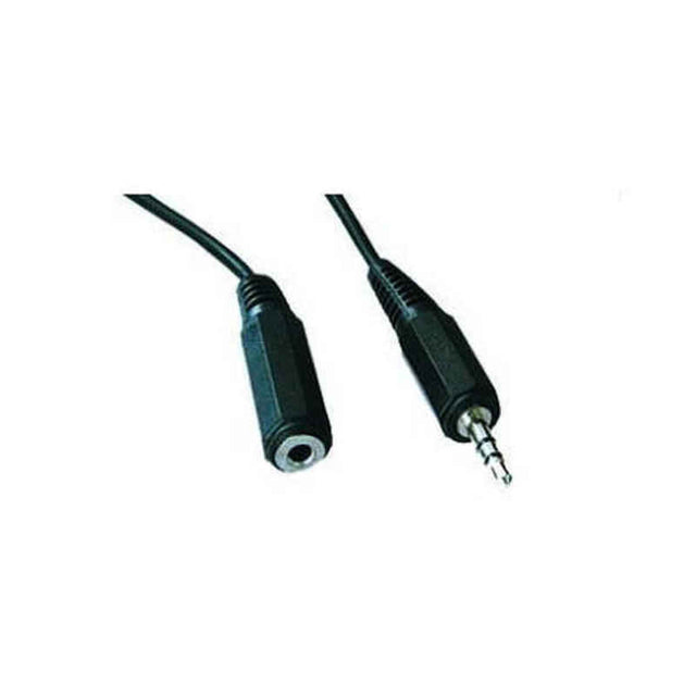 Cable Alargador Jack (3,5 mm) GEMBIRD Macho/Hembra Negro