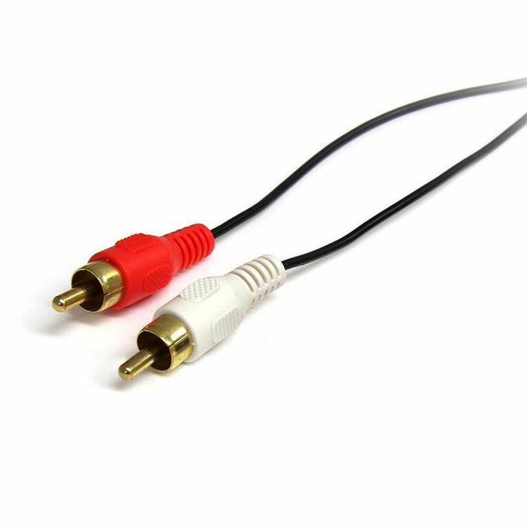 Audiokabel Klinke (3,5 mm) auf 2 RCA Startech MU3MMRCA 0,9 m Schwarz