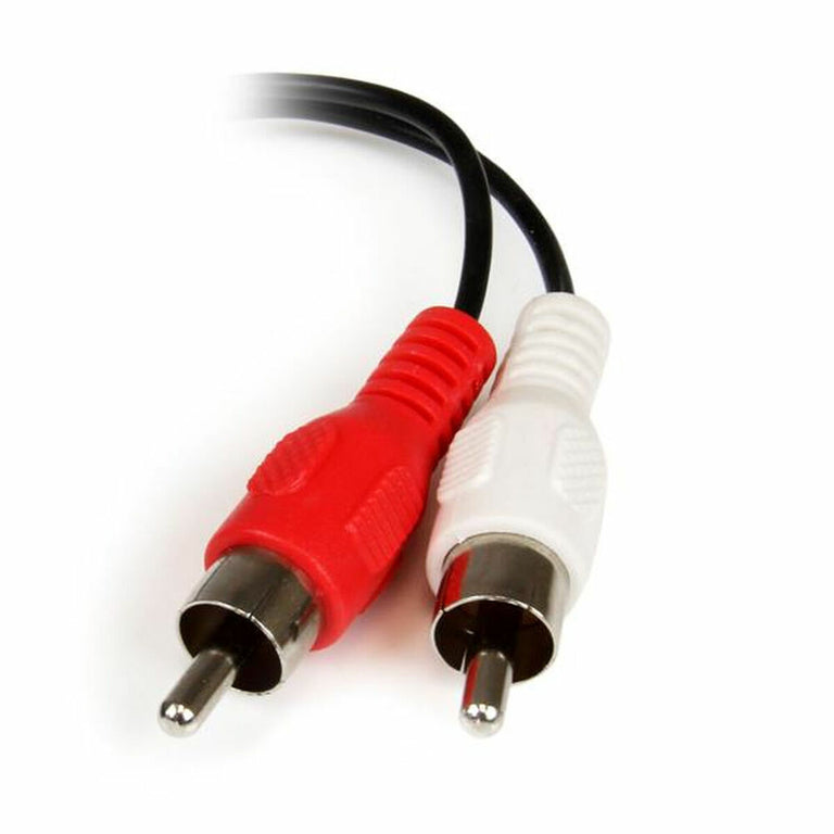 Cable Audio Jack (3,5 mm) a 2 RCA Startech MUFMRCA              Negro 0,15 m