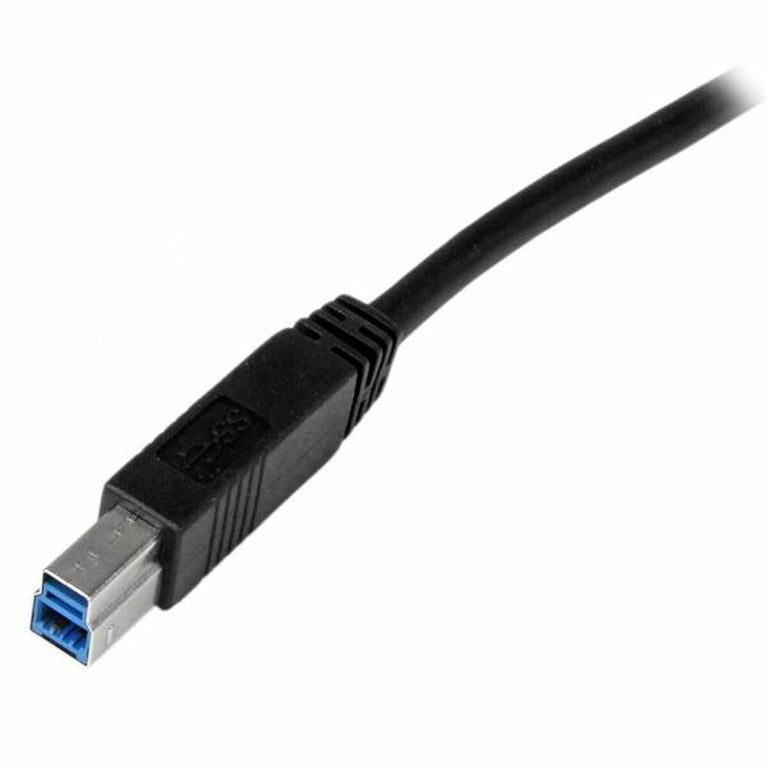 Cable USB A a USB B Startech USB3CAB1M            Negro