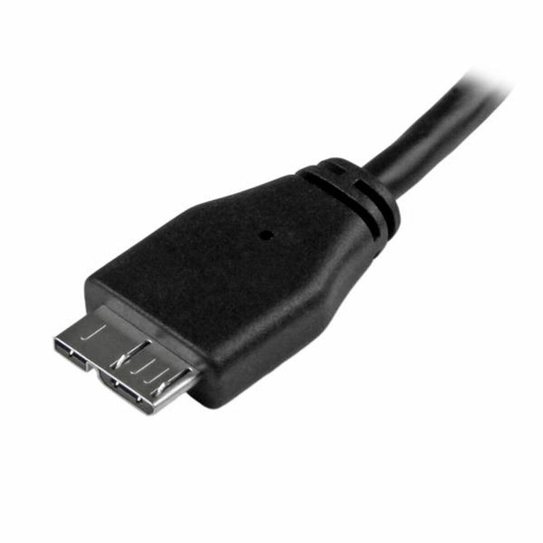 Cable USB a Micro USB Startech USB3AUB1MS           Negro