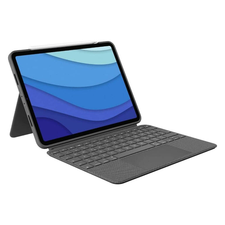 Logitech iPad Pro 11" (1., 2., 3. Generation) Qwertz deutsche Tablet- und Tastaturhülle (Restauriert A)