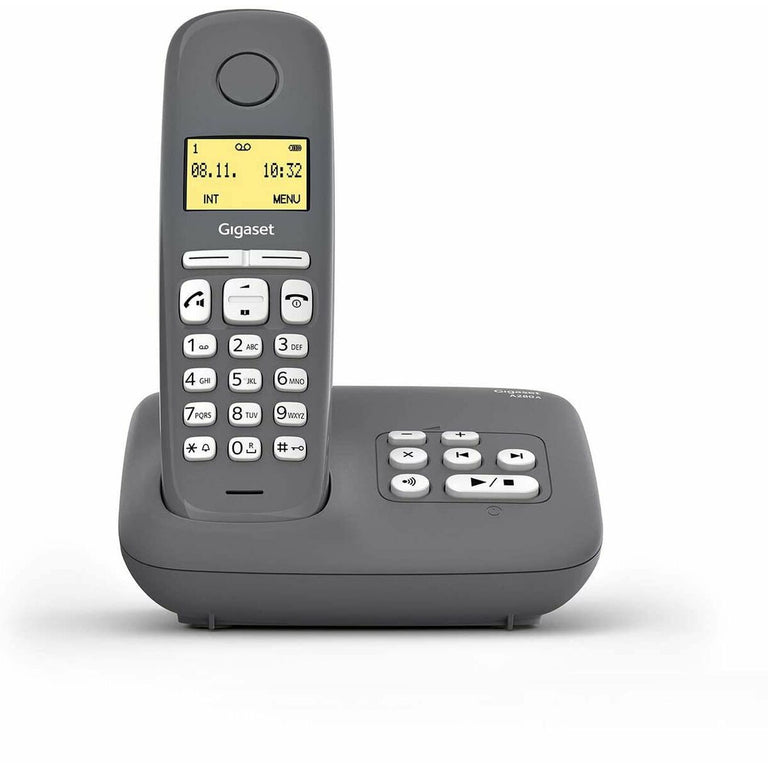 Gigaset A280A DECT Schnurlostelefon Grau Anrufbeantworter (Restauriert A)