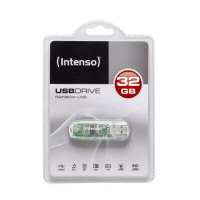 <transcy>Clé USB INTENSE 3502480 32 Go Transparente</transcy>