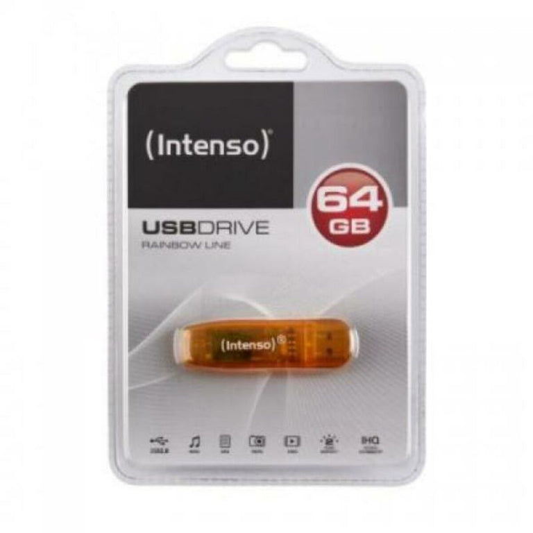 <transcy>Clé USB INTENSE 3502490 USB 2.0 64 Go Orange</transcy>