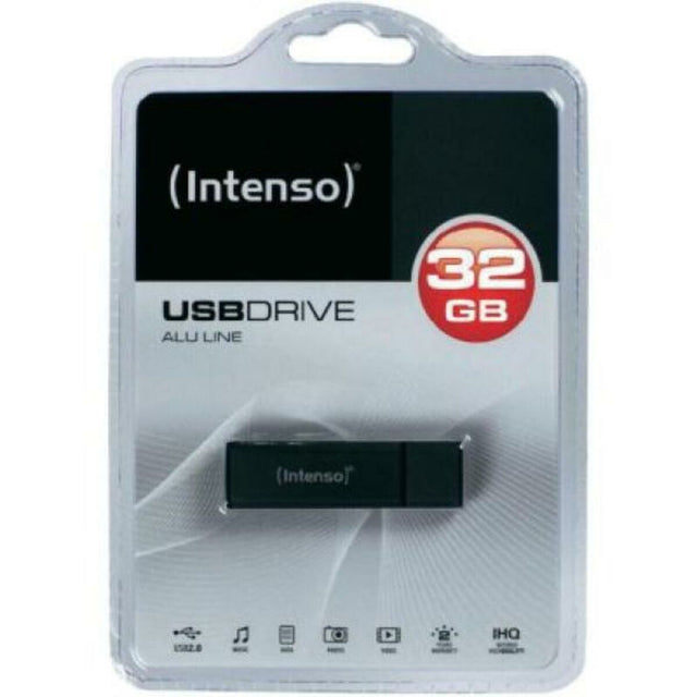 <transcy>Clé USB INTENSE Alu Line 3521481 USB 2.0 32Go Noir</transcy>