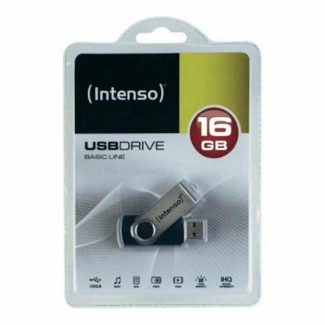 <transcy>Clé USB INTENSE 3503480 32 Go Argent Noir</transcy>