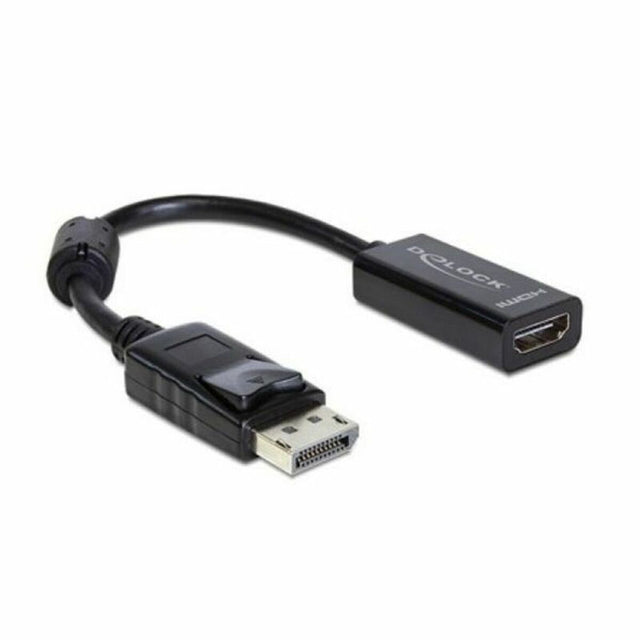 DisplayPort auf HDMI Adapter DELOCK DisplayPort &gt; HDMI Adapter 13 cm Schwarz