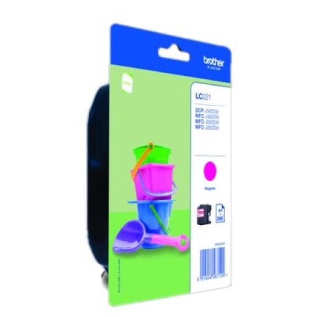 Cartucho de Tinta Compatible Brother LC221MBP Magenta