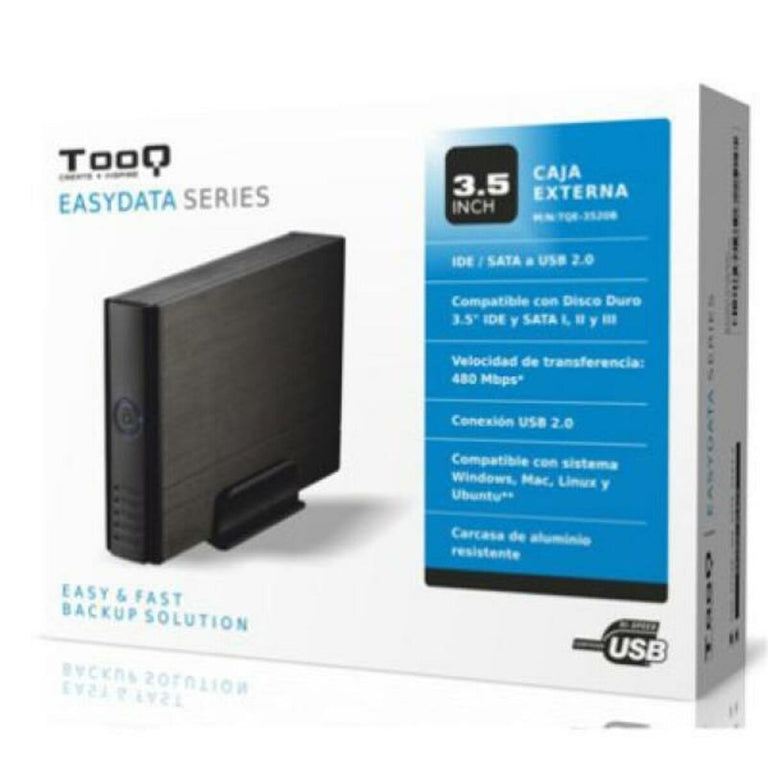 <transcy>Boîtier Externe TooQ TQE-3520B HD 3.5" IDE / SATA III USB 2.0 Noir</transcy>