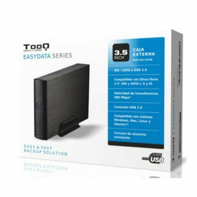 <transcy>Boîtier Externe TooQ TQE-3520B HD 3.5" IDE / SATA III USB 2.0 Noir</transcy>