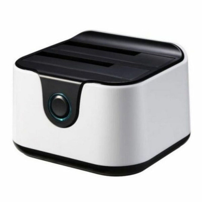 <transcy>Dock Station Dual TooQ TQDS-802BW 2.5 "-3.5" HDD SATA USB 3.0 Blanc Noir</transcy>