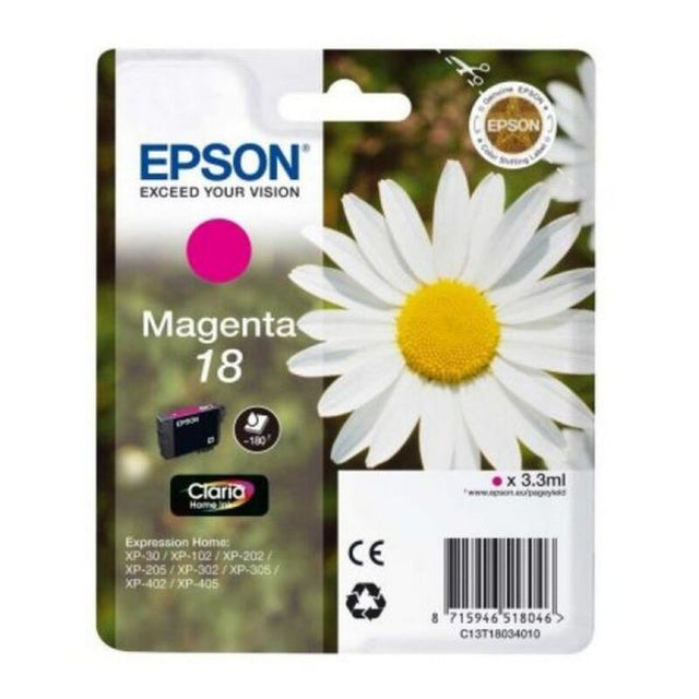 <transcy>Cartouche d'encre magenta d'origine Epson C13T18034010</transcy>