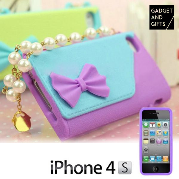 iPhone 4/4S Hülle Tasche mit Perlen Gadget und Geschenke