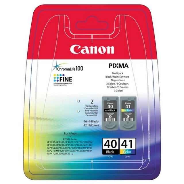 Cartucho de Tinta Original (pack de 2) Canon PG-40/CL41 Negro Tricolor Amarillo Cian Magenta Sí