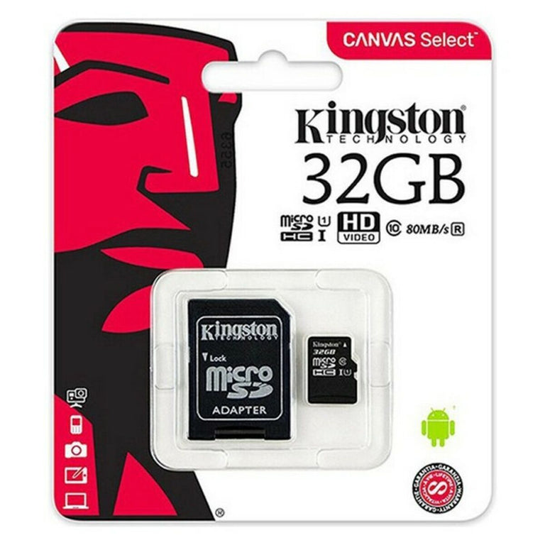 Tarjeta de Memoria Micro SD con Adaptador Kingston SDCS2 100 MB/s exFAT