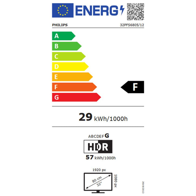 Smart TV Philips 32PFS6805 32" Full HD LED WiFi Negro