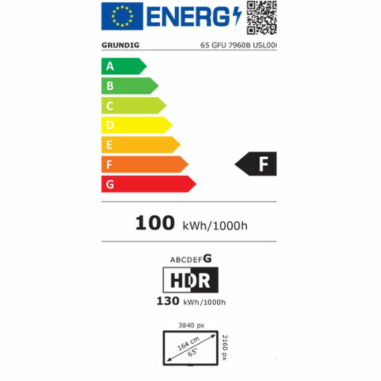 Smart TV Grundig 65GFU7960B 65" 4K Ultra HD IPS LED Android TV Negro