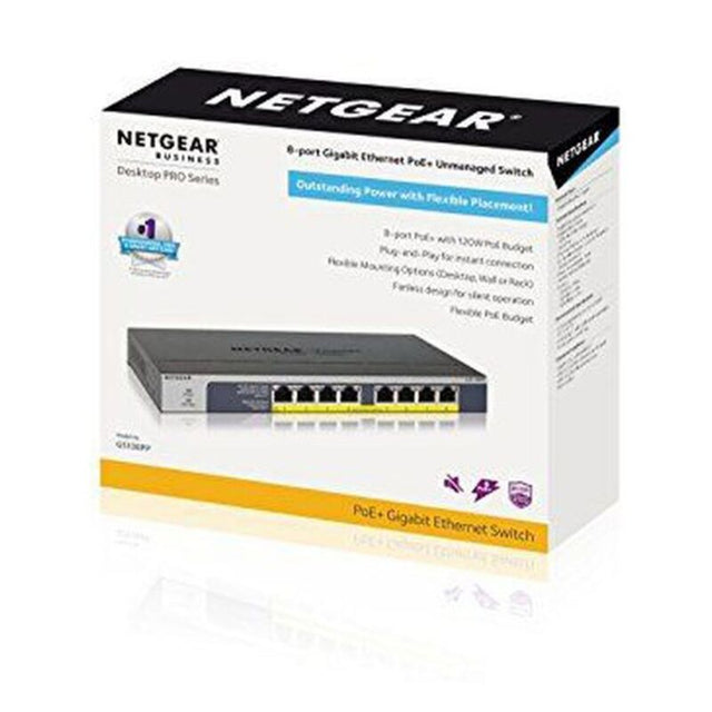 Switch de Armario Netgear GS108PP-100EUS 16 Gbps