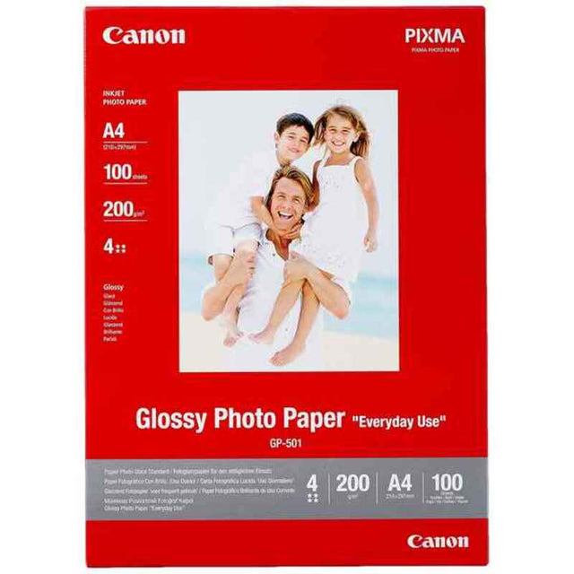 Papel Fotográfico Brillante Canon 0775B001             A4 100 Hojas