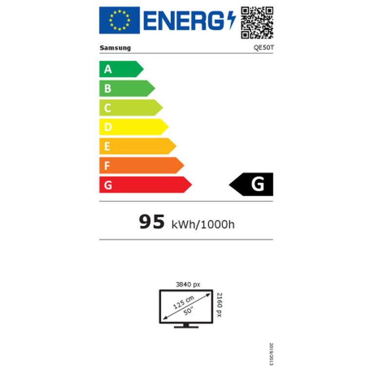 Monitor Samsung QE50T 3840 x 2160 px 50" 50-60 Hz