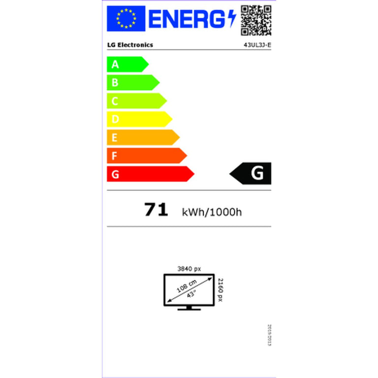 Monitor Videowand LG 43UL3J-E.AEU 3840 x 2160 px IPS 43"