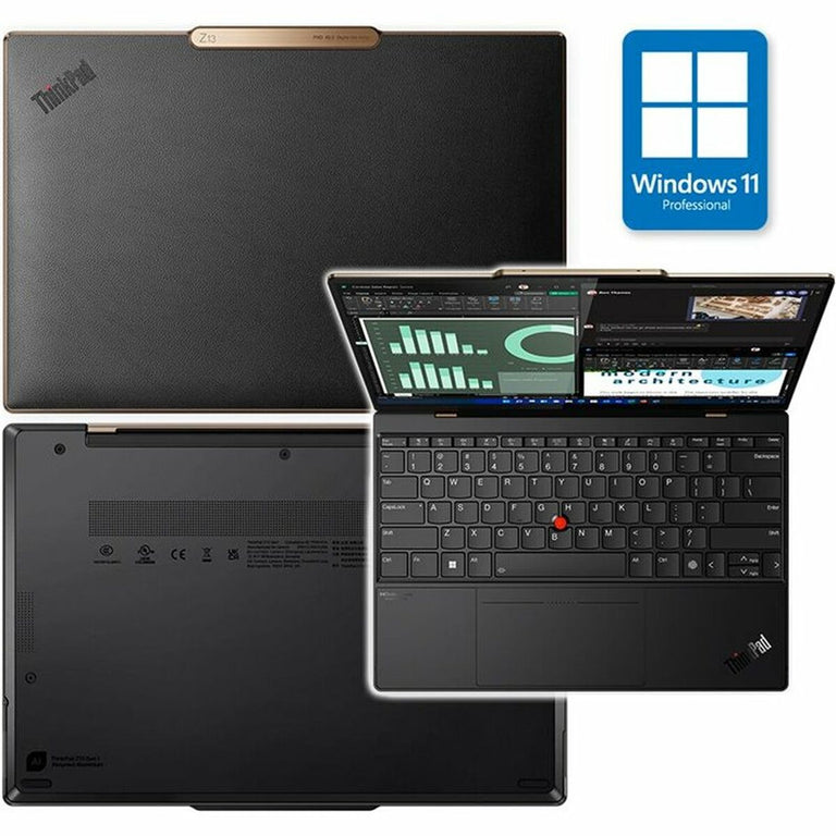 Notebook Lenovo THINKPAD Z13 RYZEN 7-6850H PRO Qwerty Spanisch 512 GB SSD 16 GB 13,3"