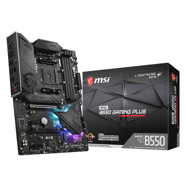 Placa Base MSI MPG B550 GAMING PLUS ATX DDR4 AM4 AMD B550