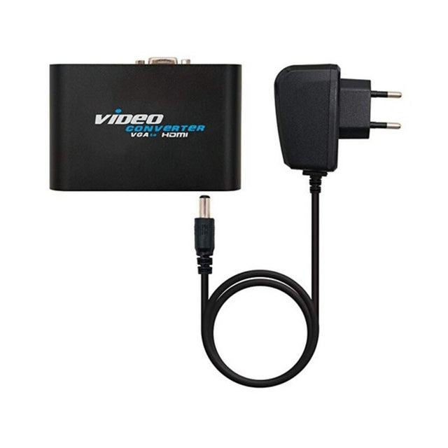 Adaptador VGA a HDMI con Audio NANOCABLE 10.16.2101-BK Negro