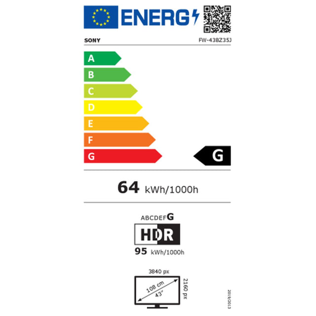 Sony FW-43BZ35J 43-Zoll-UHD-4K-Videowandmonitor