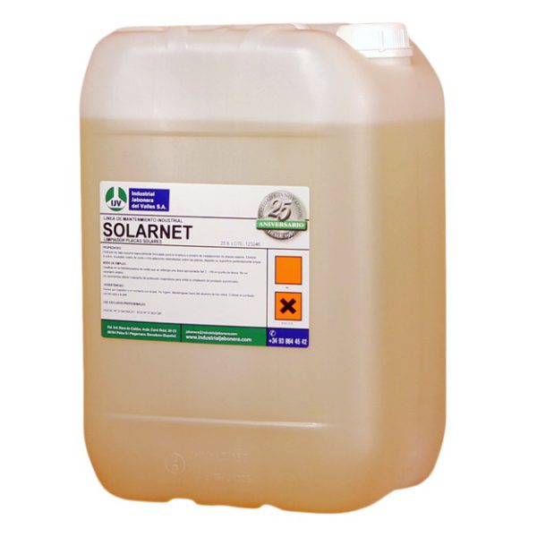 Producto para la limpieza de placas solares. 4X5, 10 y 25 Kg