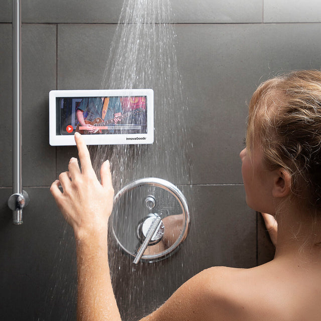 InnovaGoods Cashower wasserdichte wandmontierte Hülle für Smartphone 