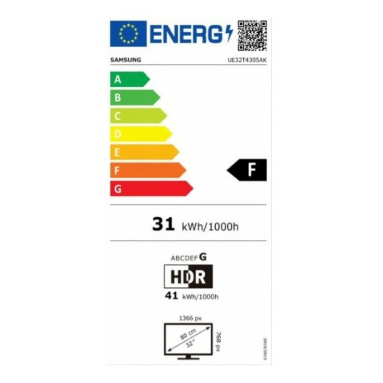 Smart TV Samsung UE32T4305 32" HD LED WiFi Schwarz