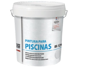 Pintura acrílica al agua para la decoración y pintado de piscinas.. 15 L. Colores