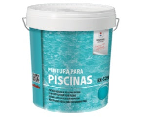 Pintura acrílica al agua para la decoración y pintado de piscinas.. 15 L. Colores